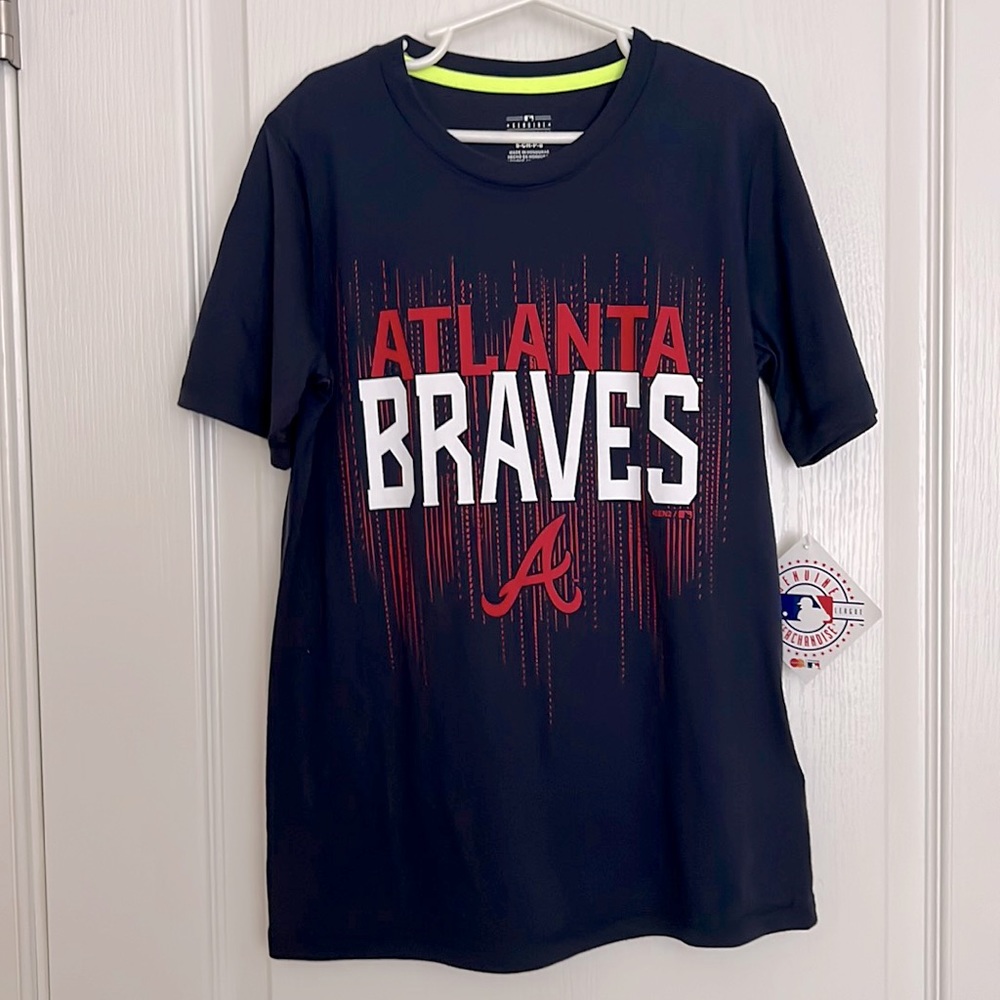 NWT Youth Atlanta Braves Short Sleeve T-Shirt